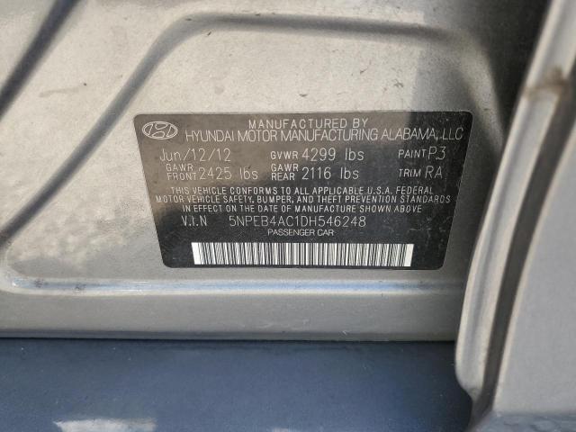 Photo 9 VIN: 5NPEB4AC1DH546248 - HYUNDAI SONATA GLS 