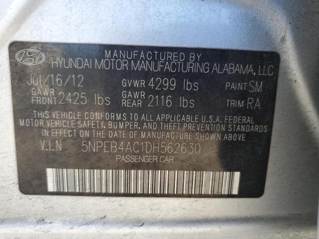 Photo 11 VIN: 5NPEB4AC1DH562630 - HYUNDAI SONATA 