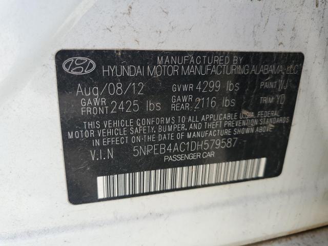 Photo 12 VIN: 5NPEB4AC1DH579587 - HYUNDAI SONATA GLS 