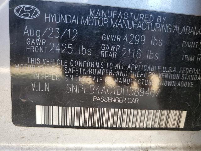 Photo 11 VIN: 5NPEB4AC1DH589407 - HYUNDAI SONATA 