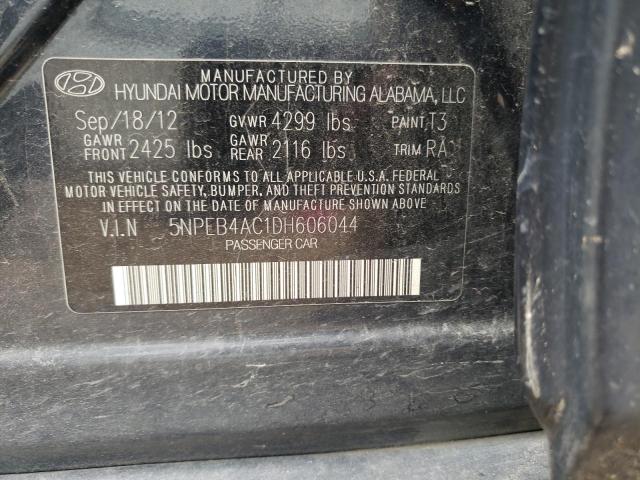 Photo 11 VIN: 5NPEB4AC1DH606044 - HYUNDAI SONATA GLS 