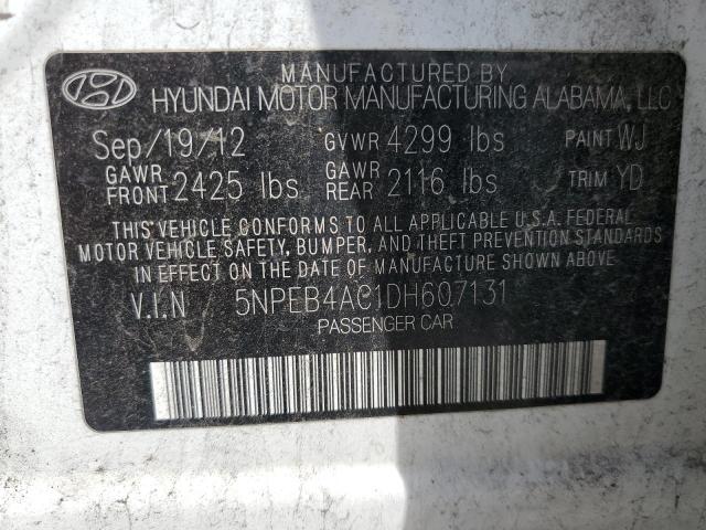 Photo 12 VIN: 5NPEB4AC1DH607131 - HYUNDAI SONATA GLS 