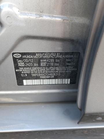 Photo 11 VIN: 5NPEB4AC1DH608313 - HYUNDAI SONATA GLS 