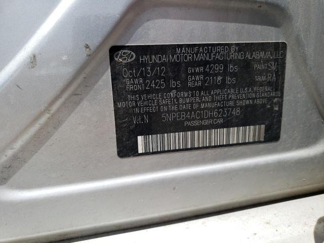 Photo 11 VIN: 5NPEB4AC1DH623748 - HYUNDAI SONATA GLS 