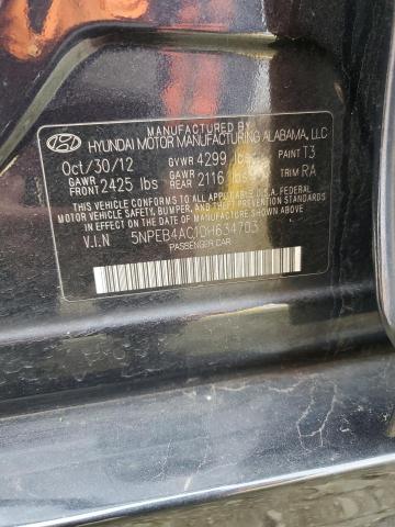 Photo 11 VIN: 5NPEB4AC1DH634703 - HYUNDAI SONATA 