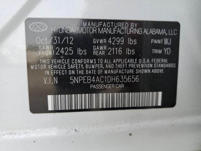 Photo 11 VIN: 5NPEB4AC1DH635656 - HYUNDAI SONATA 