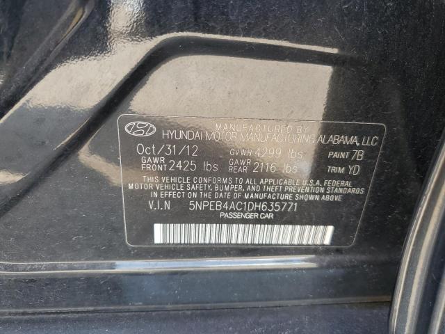 Photo 11 VIN: 5NPEB4AC1DH635771 - HYUNDAI SONATA GLS 