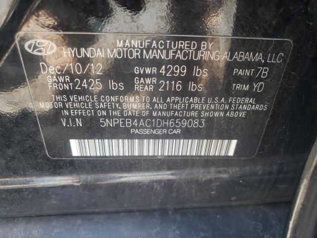 Photo 9 VIN: 5NPEB4AC1DH659083 - HYUNDAI SONATA GLS 