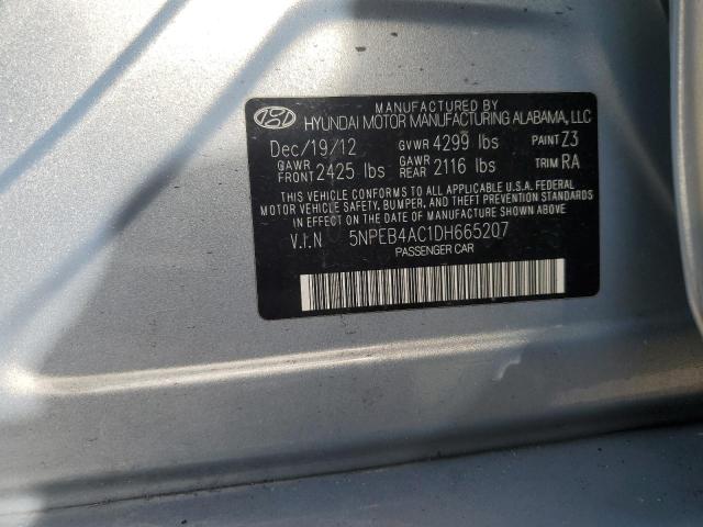 Photo 11 VIN: 5NPEB4AC1DH665207 - HYUNDAI SONATA GLS 