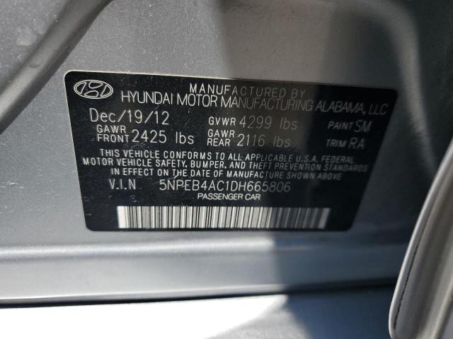 Photo 11 VIN: 5NPEB4AC1DH665806 - HYUNDAI SONATA 