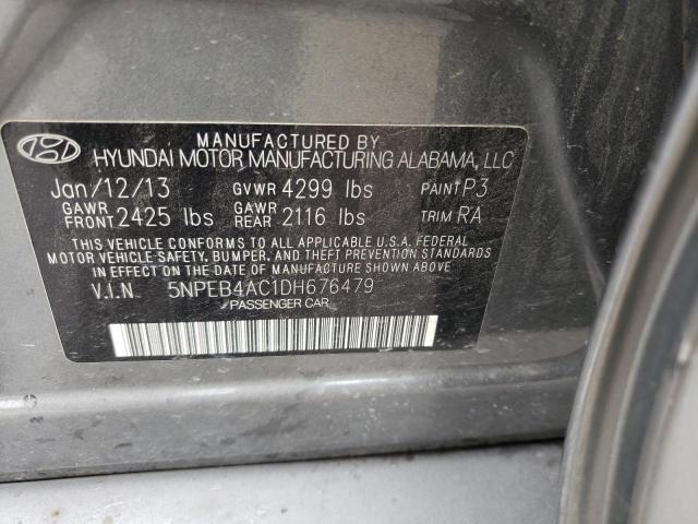 Photo 9 VIN: 5NPEB4AC1DH676479 - HYUNDAI SONATA 