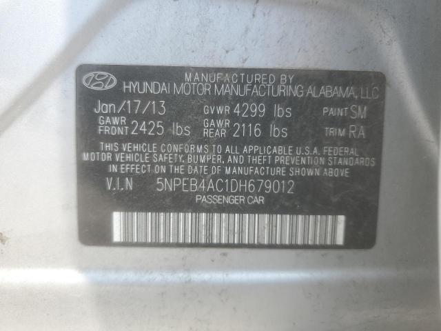 Photo 11 VIN: 5NPEB4AC1DH679012 - HYUNDAI SONATA 