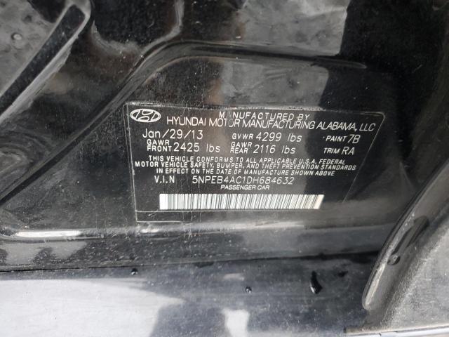 Photo 11 VIN: 5NPEB4AC1DH684632 - HYUNDAI SONATA GLS 