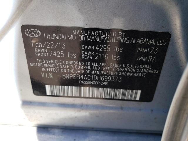 Photo 11 VIN: 5NPEB4AC1DH699373 - HYUNDAI SONATA GLS 