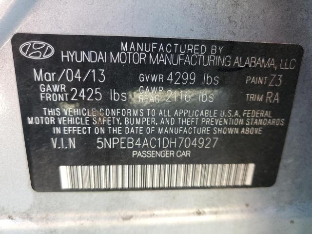 Photo 11 VIN: 5NPEB4AC1DH704927 - HYUNDAI SONATA GLS 