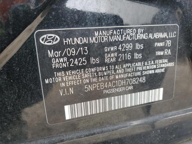 Photo 11 VIN: 5NPEB4AC1DH708248 - HYUNDAI SONATA GLS 