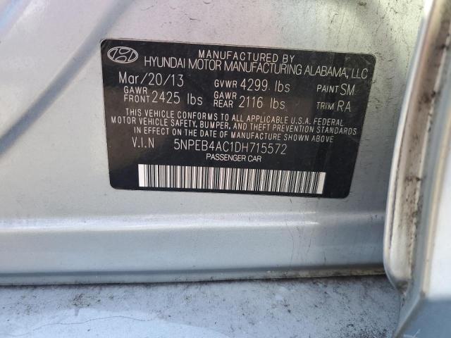 Photo 11 VIN: 5NPEB4AC1DH715572 - HYUNDAI SONATA 