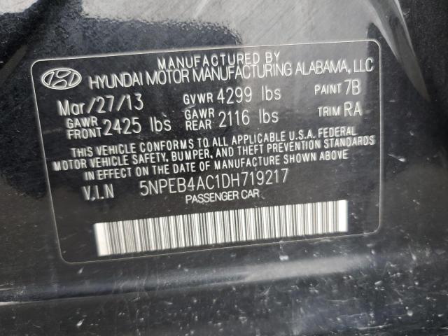 Photo 9 VIN: 5NPEB4AC1DH719217 - HYUNDAI SONATA GLS 