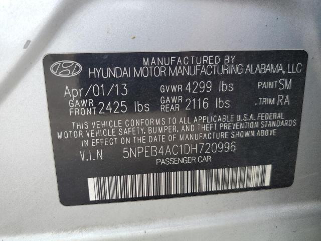 Photo 11 VIN: 5NPEB4AC1DH720996 - HYUNDAI SONATA GLS 