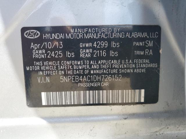 Photo 11 VIN: 5NPEB4AC1DH726152 - HYUNDAI SONATA GLS 