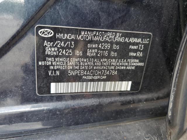 Photo 11 VIN: 5NPEB4AC1DH734784 - HYUNDAI SONATA GLS 