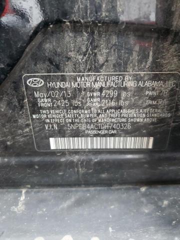 Photo 11 VIN: 5NPEB4AC1DH740326 - HYUNDAI SONATA 