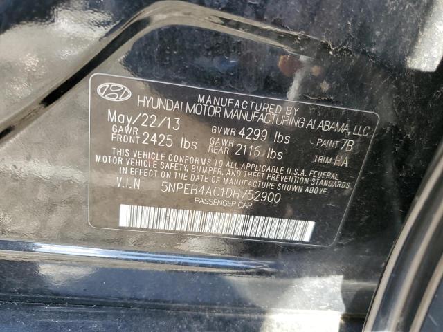 Photo 11 VIN: 5NPEB4AC1DH752900 - HYUNDAI SONATA 