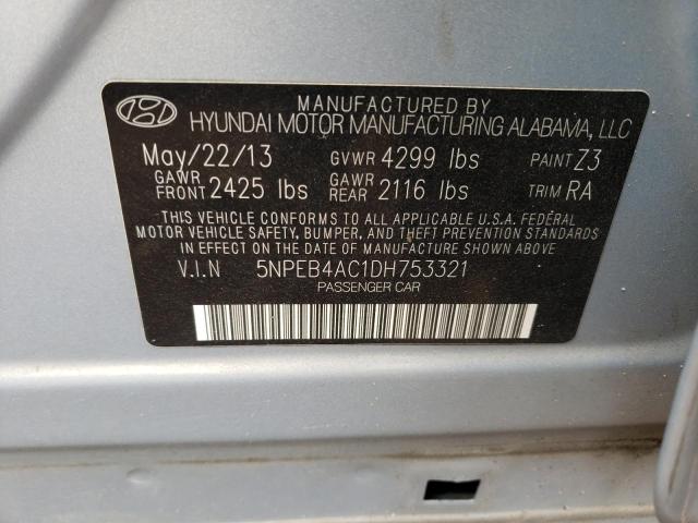 Photo 11 VIN: 5NPEB4AC1DH753321 - HYUNDAI SONATA 