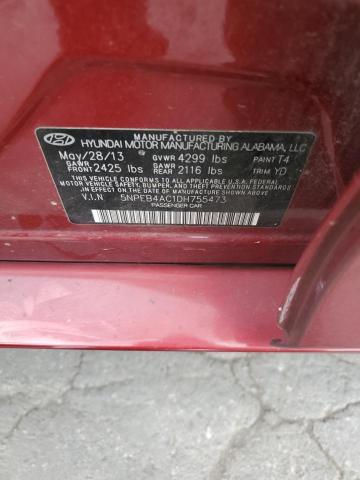 Photo 11 VIN: 5NPEB4AC1DH755473 - HYUNDAI SONATA GLS 