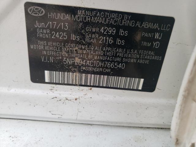 Photo 9 VIN: 5NPEB4AC1DH766540 - HYUNDAI SONATA GLS 