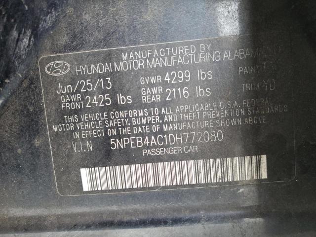 Photo 11 VIN: 5NPEB4AC1DH772080 - HYUNDAI SONATA GLS 