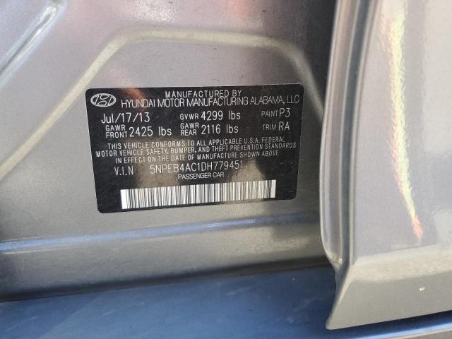 Photo 12 VIN: 5NPEB4AC1DH779451 - HYUNDAI SONATA GLS 