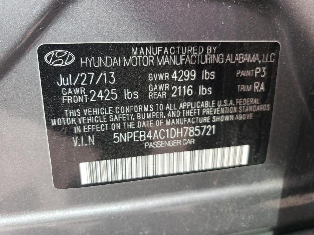 Photo 12 VIN: 5NPEB4AC1DH785721 - HYUNDAI SONATA 