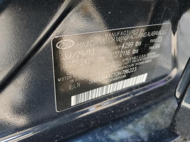 Photo 11 VIN: 5NPEB4AC1DH786223 - HYUNDAI SONATA GLS 