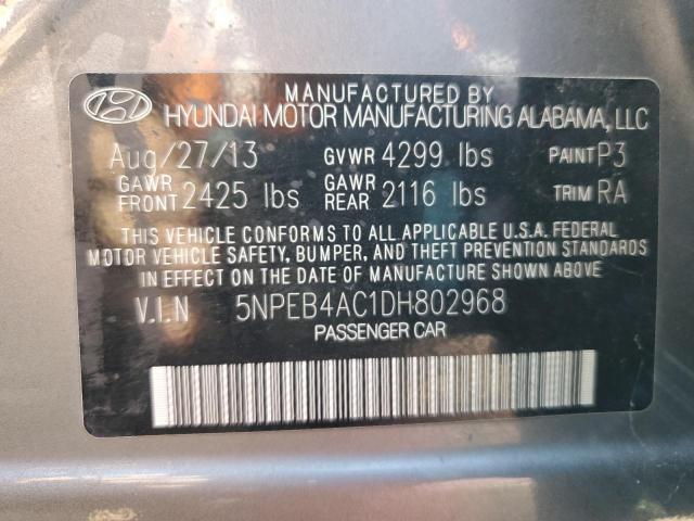 Photo 11 VIN: 5NPEB4AC1DH802968 - HYUNDAI SONATA 