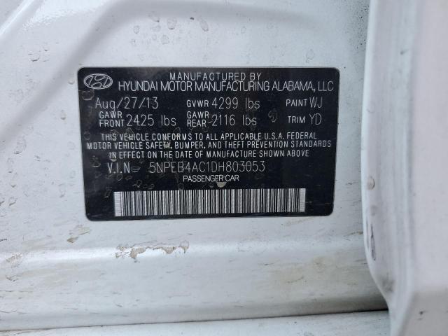 Photo 11 VIN: 5NPEB4AC1DH803053 - HYUNDAI SONATA GLS 