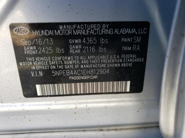 Photo 12 VIN: 5NPEB4AC1EH812904 - HYUNDAI SONATA GLS 