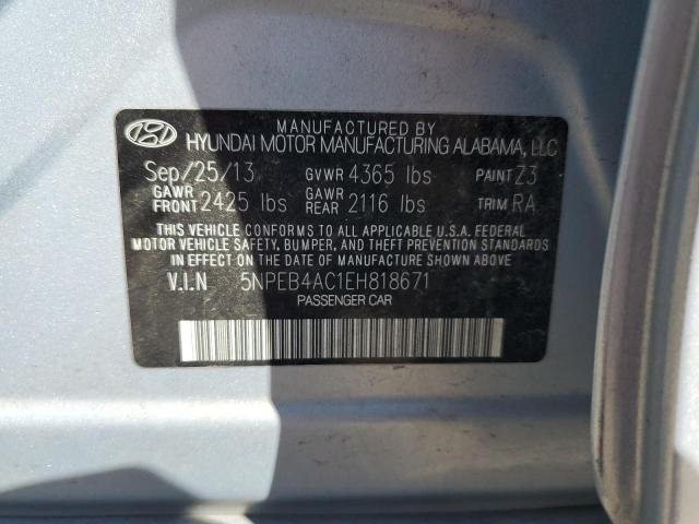 Photo 11 VIN: 5NPEB4AC1EH818671 - HYUNDAI SONATA GLS 