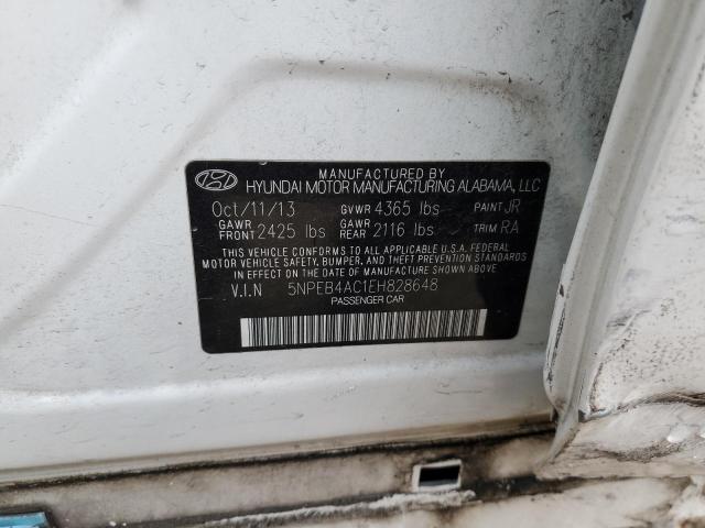 Photo 11 VIN: 5NPEB4AC1EH828648 - HYUNDAI SONATA GLS 