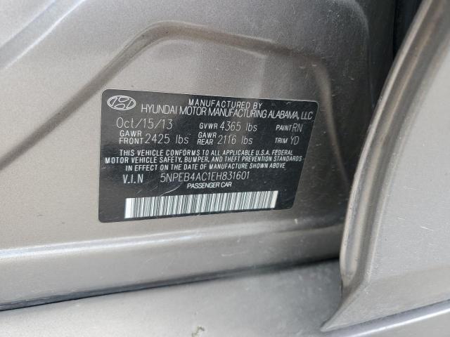 Photo 11 VIN: 5NPEB4AC1EH831601 - HYUNDAI SONATA GLS 