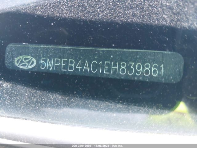 Photo 8 VIN: 5NPEB4AC1EH839861 - HYUNDAI SONATA 