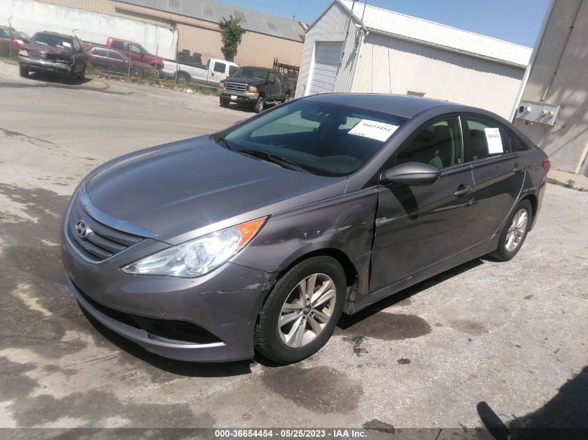 Photo 1 VIN: 5NPEB4AC1EH859642 - HYUNDAI SONATA 