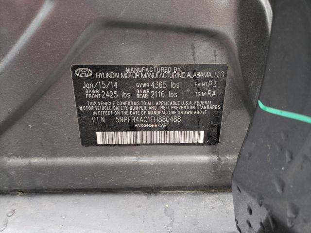 Photo 12 VIN: 5NPEB4AC1EH880488 - HYUNDAI SONATA GLS 