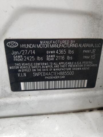 Photo 12 VIN: 5NPEB4AC1EH885500 - HYUNDAI SONATA GLS 