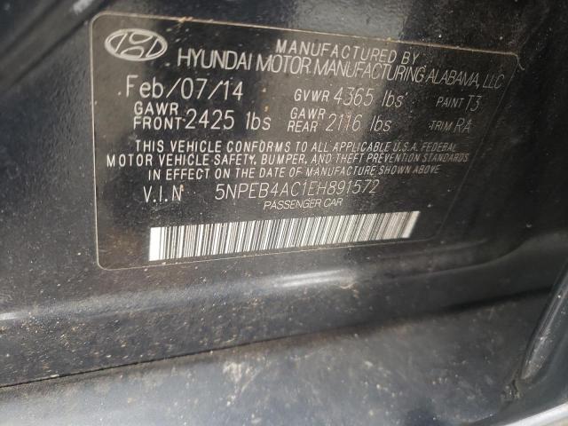 Photo 11 VIN: 5NPEB4AC1EH891572 - HYUNDAI SONATA GLS 