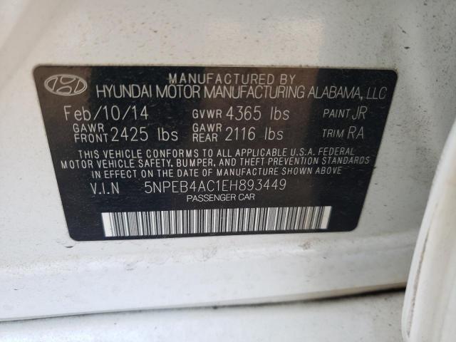 Photo 9 VIN: 5NPEB4AC1EH893449 - HYUNDAI SONATA GLS 