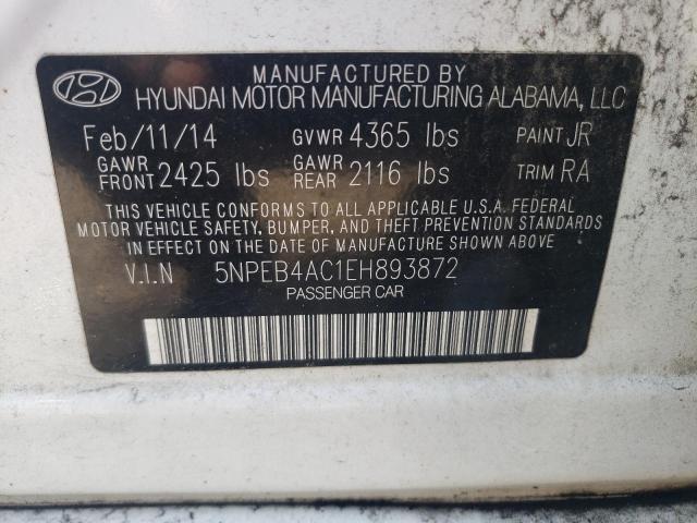 Photo 11 VIN: 5NPEB4AC1EH893872 - HYUNDAI SONATA 