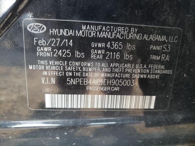 Photo 11 VIN: 5NPEB4AC1EH905003 - HYUNDAI SONATA 