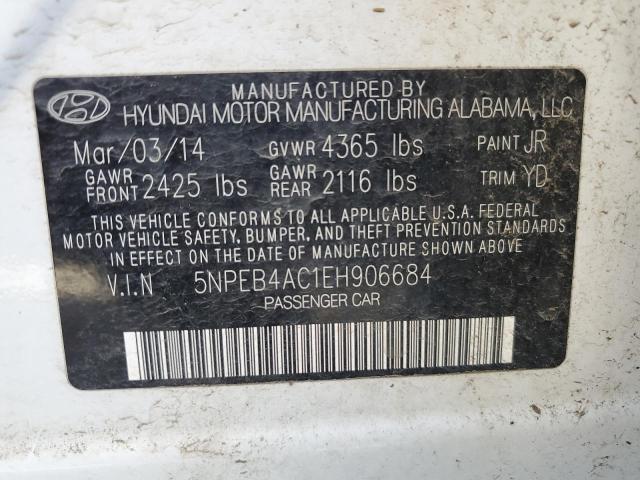 Photo 11 VIN: 5NPEB4AC1EH906684 - HYUNDAI SONATA GLS 