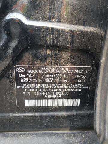 Photo 11 VIN: 5NPEB4AC1EH908760 - HYUNDAI SONATA GLS 